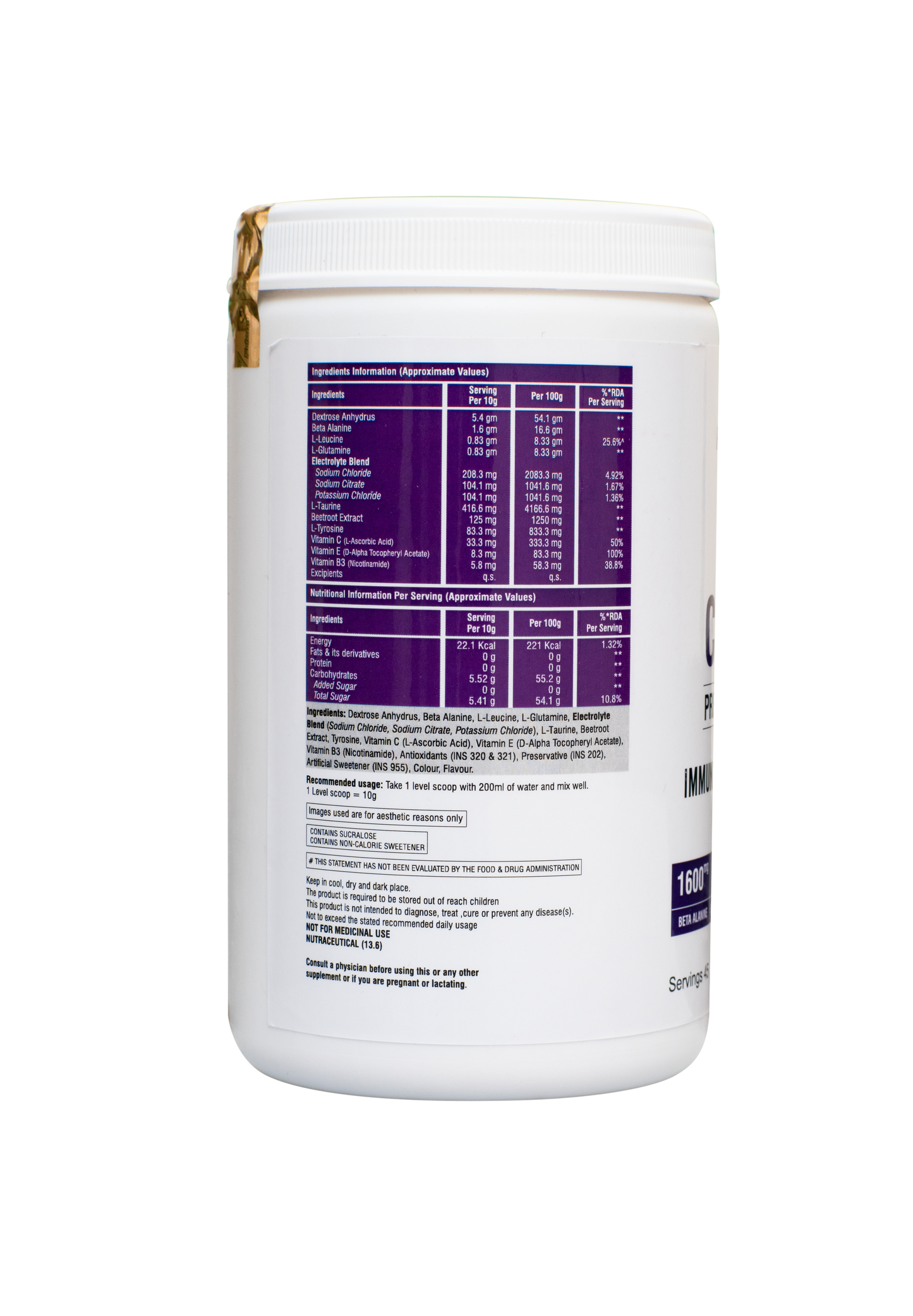 Game Changer Preworkout 45 servings
