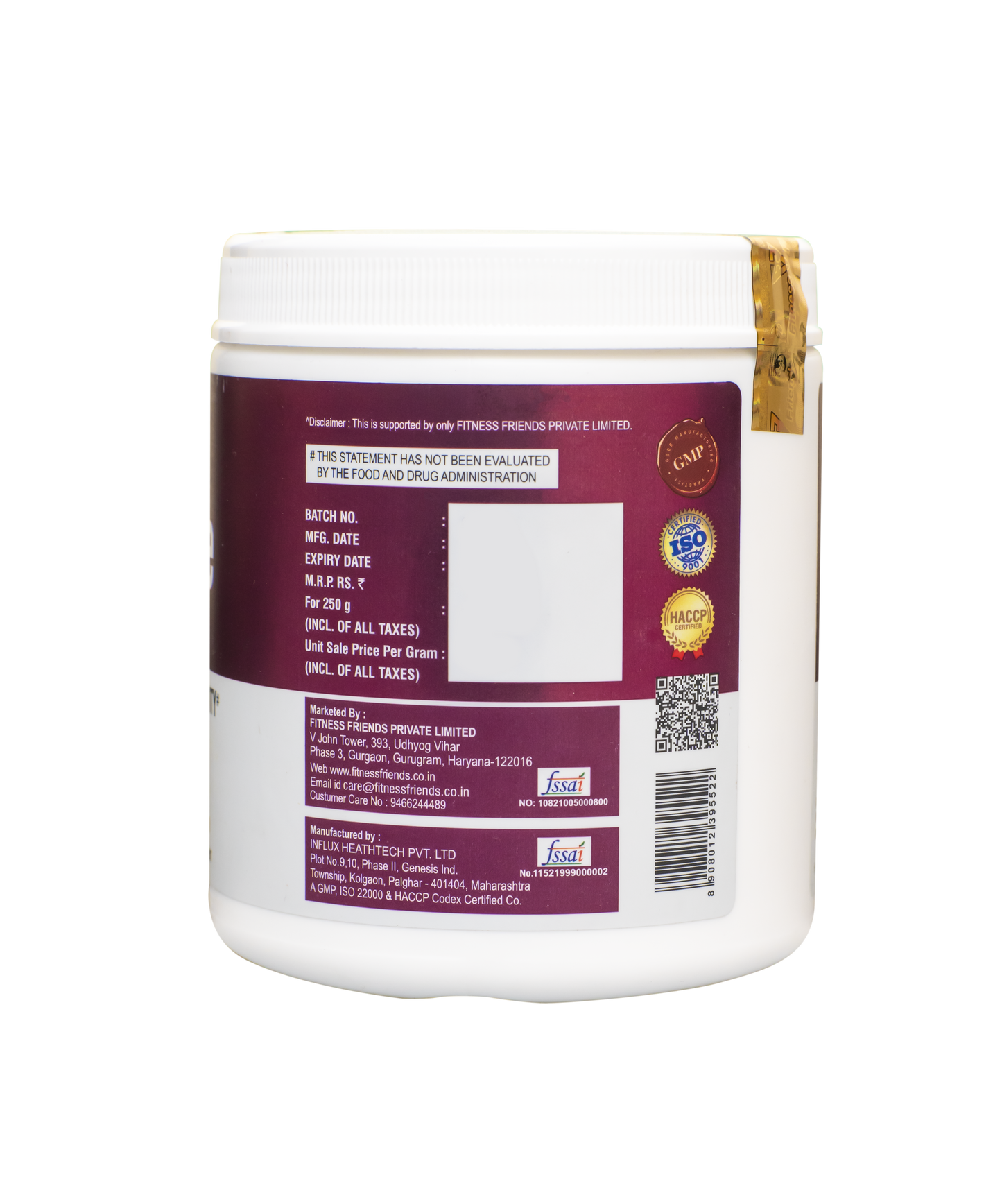 L Glutamine, 250g