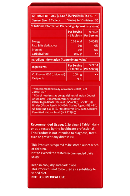 CoQ10   Coenzyme Q10 - Ubiquinol