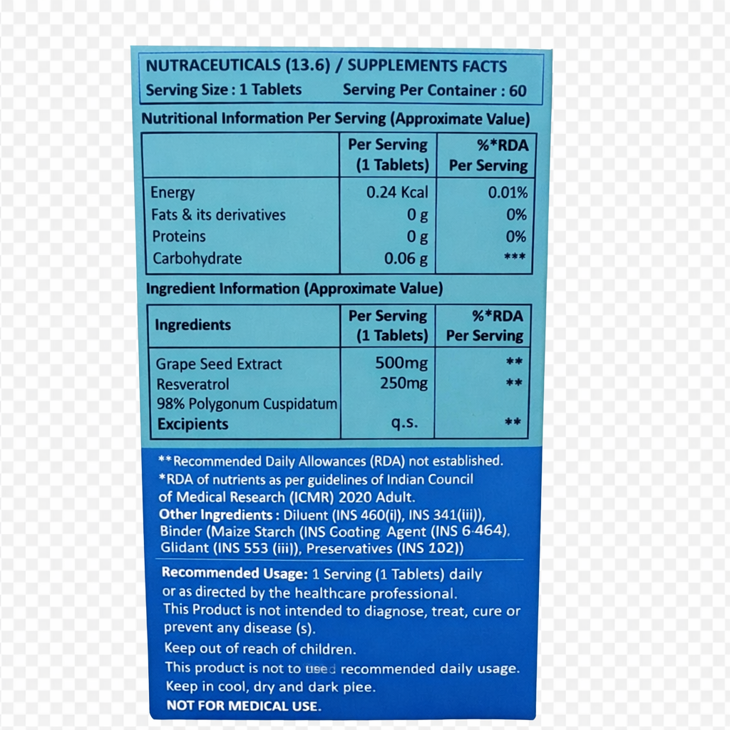RESVERATROL 98% Polygonum Cuspidatum